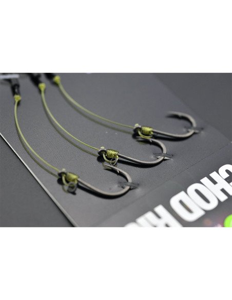 Korda Chod Rig Long Size 8 Barbed 3 Stück Ready Angelvorfach Extra Scharf Pop Up Montage-Vorfächer-JJ-Fishing