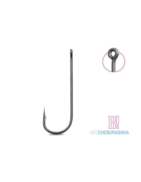 Delphin B!NEO 1/0 Cheburashka Einzelhaken Barbed 8 Stück Extra Scharf Spinnfischen-Hook & Co-JJ-Fishing