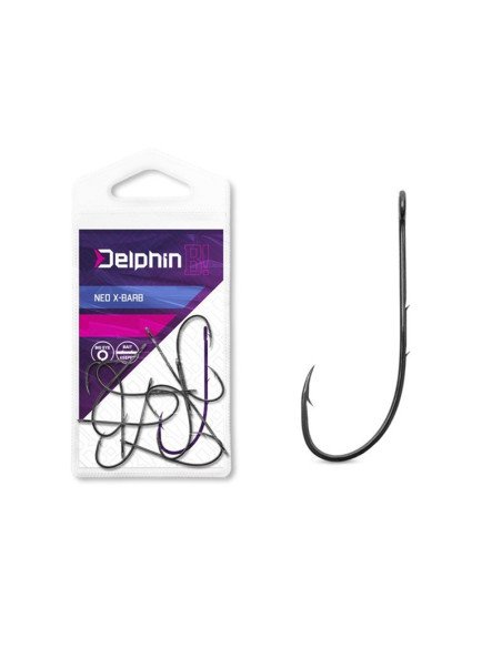Delphin B!NEO X-BARB 4/0 Cheburashka-Haken 8 Stück Extra Scharf Spinnfisch Hooks Predator-Hook & Co-JJ-Fishing