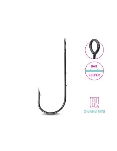 Delphin B!NEO X-BARB MINI 1 Cheburashka-Haken 8 Stück Extra Scharf Spinnfisch Hooks Predator-Hook & Co-JJ-Fishing