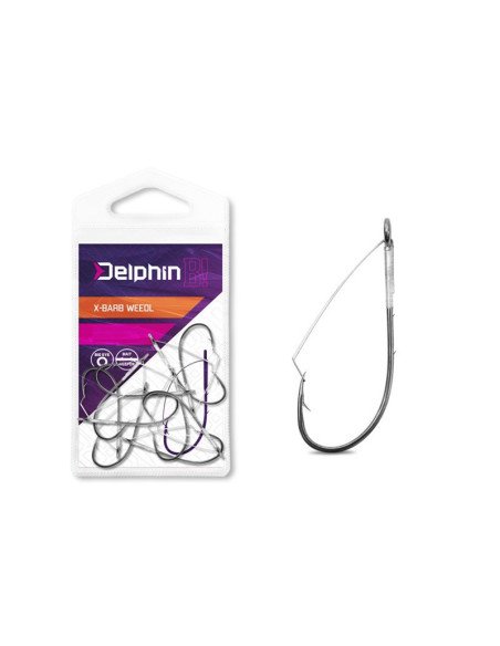 Delphin B! X-BARB WEEDL 2 Cheburashka Haken 8 Stück Krauthaken Krautschutz Gras Spinnfischen-Hook & Co-JJ-Fishing