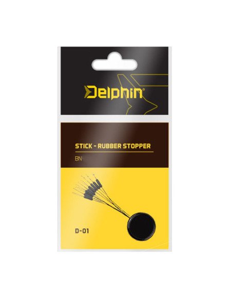 Delphin Stick Rubber Stopper SS Schnurstopper Black Edition-Endtackle-JJ-Fishing
