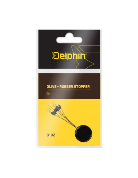 Delphin Oliv Rubber Stopper SS Schnurstopper-Endtackle-JJ-Fishing