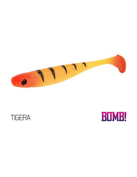 Delphin Bomb! Rippa Gummiköder 5 Stück 5cm 3D Tigera-Gummifische / Gummiköder-JJ-Fishing