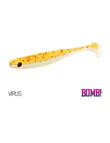 Delphin Bomb! Rippa Gummiköder 5 Stück 5cm 3D Virus-Gummifische / Gummiköder-JJ-Fishing