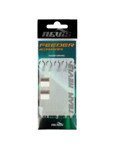 Nevis Feeder Hair Rig Größe 6 0,25mm 5 Stück Feedervorfach Karpfenrig-Vorfächer-JJ-Fishing