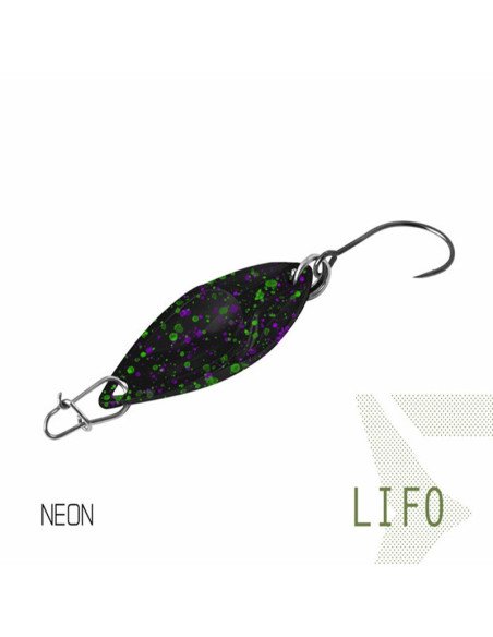 Delphin LIFO Spoon Neon 1 Stück 3,7cm 5g Hook 8 Forellen Blinker Trout Bait Spinnköder Ultra Leicht-Blinker / Spinnköder-JJ-F...