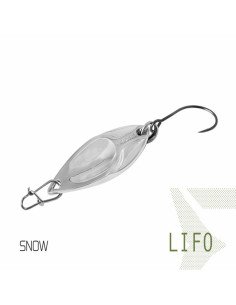 Delphin LIFO Spoon Snow 1 Stück 3,7cm 5g Hook 8 Forellen Blinker Trout Bait Spinnköder Ultra Leicht-Blinker / Spinnköder-JJ-F...