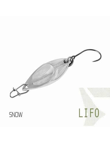 Delphin LIFO Spoon Snow 1 Stück 3,7cm 5g Hook 8 Forellen Blinker Trout Bait Spinnköder Ultra Leicht-Blinker / Spinnköder-JJ-F...