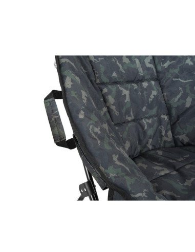 Delphin HEXIO Banx Sessel Camo Angelsessel Faltbar Carp Chair-Angelliegen & Angelstühle-JJ-Fishing