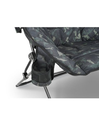 Delphin HEXIO Banx Sessel Camo Angelsessel Faltbar Carp Chair-Angelliegen & Angelstühle-JJ-Fishing