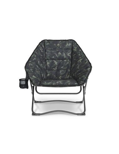 Delphin HEXIO Banx Sessel Camo Angelsessel Faltbar Carp Chair-Angelliegen & Angelstühle-JJ-Fishing