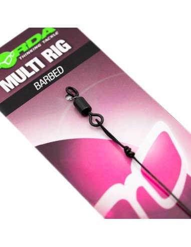 Korda Multi Rig Krank Choddy Kamo Size 8 15lb 1 Stück Angelvorfach Extra Scharfer Angelhaken-Vorfächer-JJ-Fishing