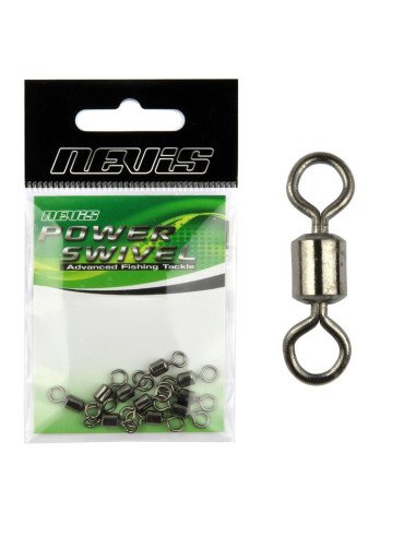 Nevis Swivel Extra Strong Größe 8 30Kg Angelwirbel 10 Stück-Endtackle-JJ-Fishing