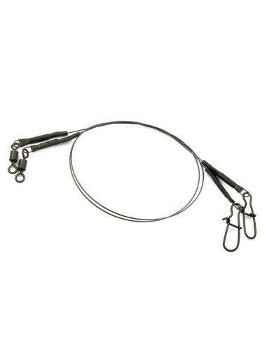 Reiva Titanium 23cm 0,40mm Predator Leader 2 Stück Titan Raubfisch Vorfach Stahlvorfach-Vorfachmaterial & Montage-Zubehör-JJ-...