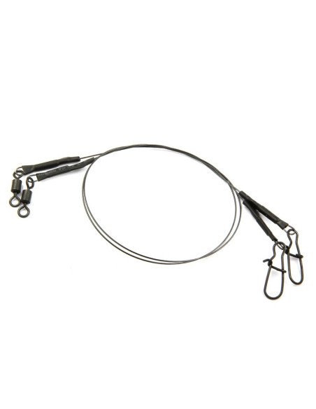 Reiva Titanium 23cm 0,45mm Predator Leader 2 Stück Titan Raubfisch Vorfach Stahlvorfach-Vorfachmaterial & Montage-Zubehör-JJ-...