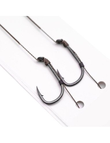 Korda Basix Hair Rig Wide Gape 4 25lb 2 Stück Micro Barbed Angelvorfächer-Vorfächer-JJ-Fishing