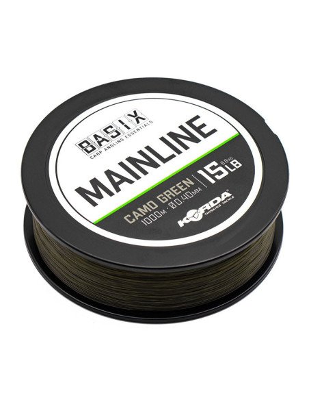 Korda Basix Main Line 15lb 0,40mm 1000m Monofile Angelschnur-Schnüre-JJ-Fishing