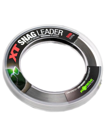 Korda XT Snag Leader 0,55mm 50lb Nylon 100m Schlagschnur Angelschnur-Leader material & mounting accessories-JJ-Fishing