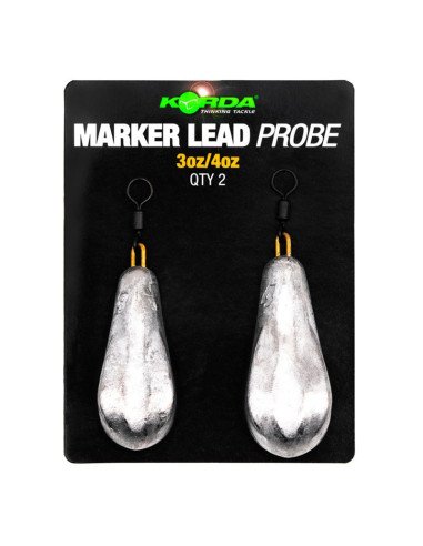 Korda Probe Marker Leads 3 & 4oz 2 Stück Markerbleie-Blei-JJ-Fishing