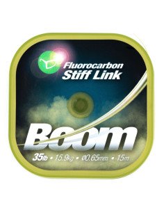 Korda Boom 0.65mm 15m Fluorocarbon Stiff Link-Leader material & mounting accessories-JJ-Fishing