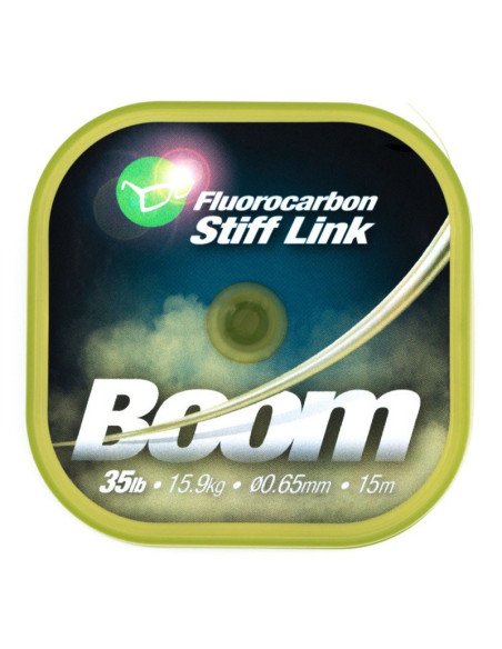 Korda Boom 0,65mm 35lb 15m Fluorocarbon Vorfachmaterial Stiff Link-Vorfachmaterial & Montage-Zubehör-JJ-Fishing