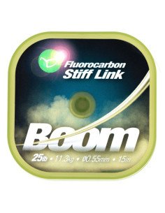 Korda Boom 0,55mm 25lb 15m Fluorocarbon Vorfachmaterial Stiff Link-Vorfachmaterial & Montage-Zubehör-JJ-Fishing