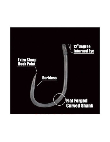 Gamakatsu G-Carp Specialist RX BL Größe 6 Barbless 10 Stück extrem robuster Schonhaken-Hook & Co-JJ-Fishing