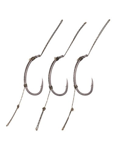 Korda Loop Rigs Klor Size 2 50lb 3 Stück Kombi-Rig Ready tied Hook Sections Angelvorfach-Vorfächer-JJ-Fishing