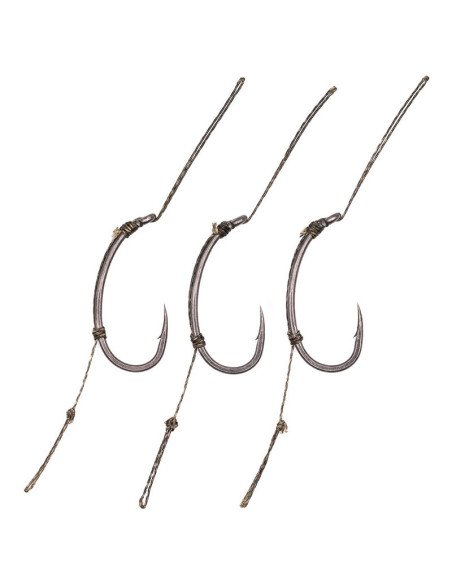 Korda Loop Rigs Klor Size 6 30lb 3 Stück Kombi-Rig Ready tied Hook Sections Angelvorfach-Vorfächer-JJ-Fishing