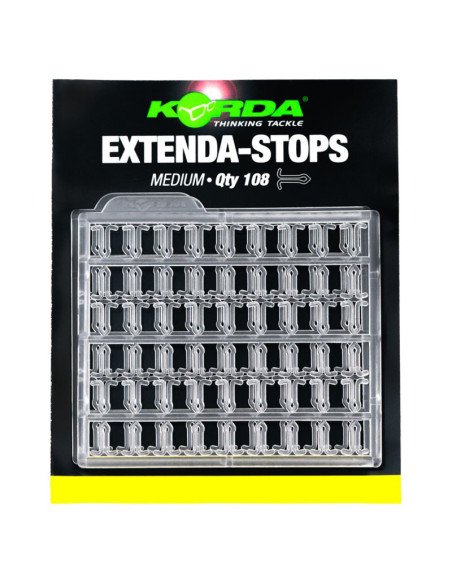 Korda Extenda Stops Medium clear 108 Stück Boilie Stopper Köderstopper-Stopper & Baitscrews-JJ-Fishing