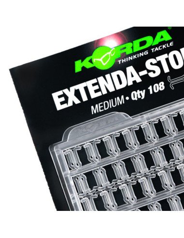 Korda Extenda Stops Medium clear 108 Stück Boilie Stopper Köderstopper-Stopper & Baitscrews-JJ-Fishing