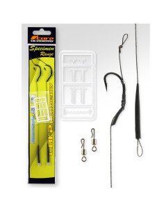 Carp Academy Line Aliger Rig Telefon Größe 4 25cm 25lb 2 Stück Karpfenvorfach-Vorfächer-JJ-Fishing