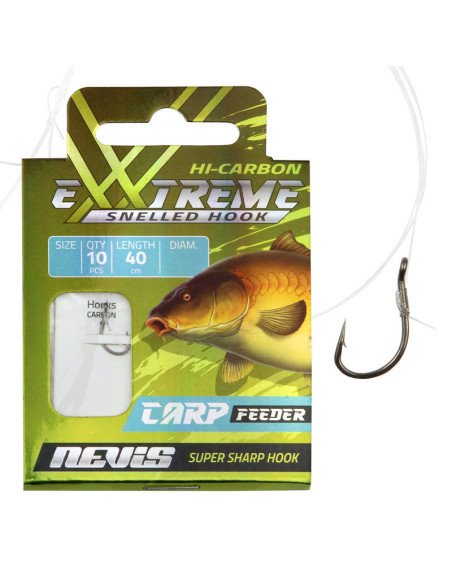 Nevis Extreme Carp Feeder Vorfächer Größe 12 40cm 0,22mm 10 Stück Angelvorfächer Ready Carp Rigs-Pre-Compartments-JJ-Fishing Nevis Extreme Carp Feeder Vorfächer Größe 12 40cm 0,22mm 10 Stück Angelvorfächer Ready Carp Rigs-Pre-Compartments-JJ-Fishing