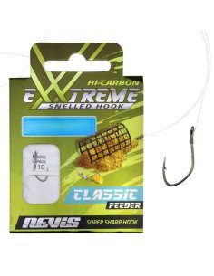 Nevis Extreme Classic Feeder Vorfächer Größe 10 40cm 0,18mm 10 Stück Angelvorfächer Ready Carp Rigs-Vorfächer-JJ-Fishing