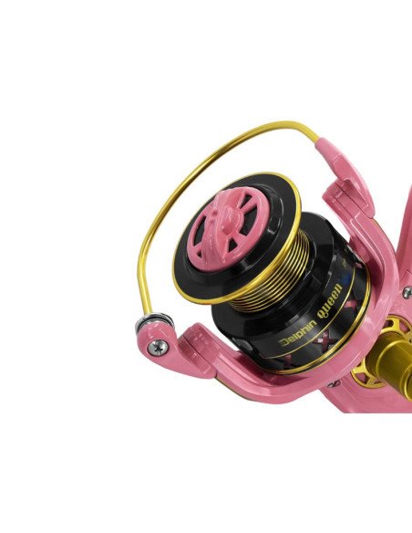 Delphin Queen 7000 Karpfen Freilaufrolle Pink-Freilaufrollen-JJ-Fishing