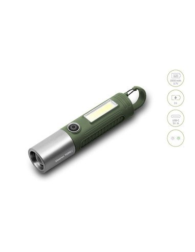 Delphin Torix Campinglampe 3,7 V Weiß- und Grünlicht mit Zoom Funktion-Zeltlampen-JJ-Fishing