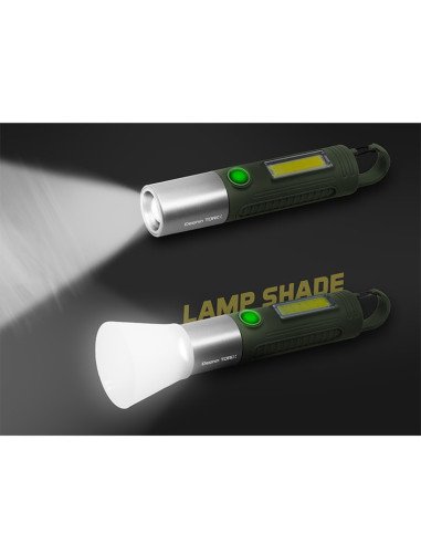 Delphin Torix Campinglampe 3,7 V Weiß- und Grünlicht mit Zoom Funktion-Tent lamps-JJ-Fishing