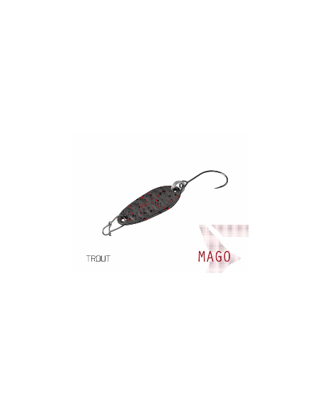Delphin MAGO 2g 2,4cm TROUT Hook 8 Spoon Forellen Blinker Spinnköder Barschköder-Blinker / Spinnköder-JJ-Fishing