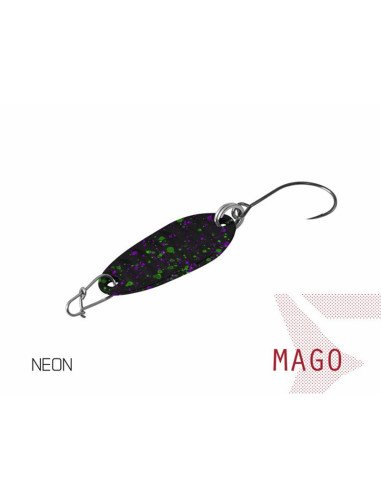 Delphin MAGO 2g 2,4cm NEON Hook 8 Spoon Forellen Blinker Spinnköder Barschköder-Turn signals / spinning baits-JJ-Fishing
