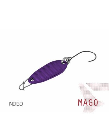 Delphin MAGO 2g 2,4cm INDIGO Hook 8 Spoon Forellen Blinker Spinnköder Barschköder-Blinker / Spinnköder-JJ-Fishing