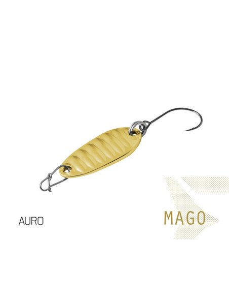 Delphin MAGO 2g 2,4cm AURO Hook 8 Spoon Forellen Blinker Spinnköder Barschköder-Blinker / Spinnköder-JJ-Fishing
