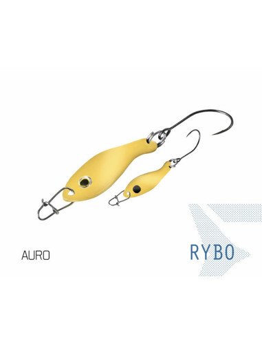 Delphin RYBO 0.5g 2,5cm AURO Hook 8 Spoon Forellen Blinker Spinnköder Barschköder-Blinker / Spinnköder-JJ-Fishing