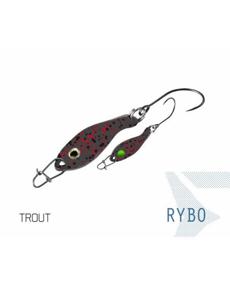 Delphin RYBO 0.5g 2,5cm TROUT Hook 8 Spoon Forellen Blinker Spinnköder Barschköder-Turn signals / spinning baits-JJ-Fishing