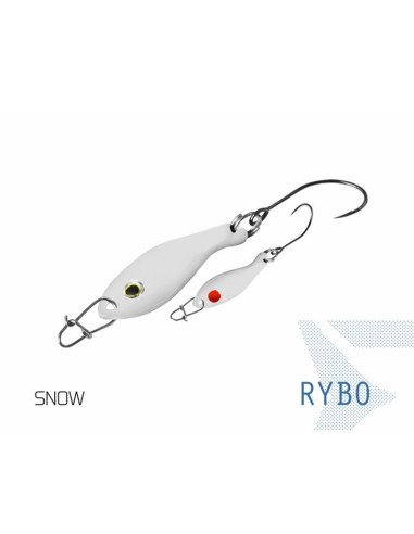 Delphin RYBO 0.5g 2,5cm SNOW Hook 8 Spoon Forellen Blinker Spinnköder Barschköder-Turn signals / spinning baits-JJ-Fishing