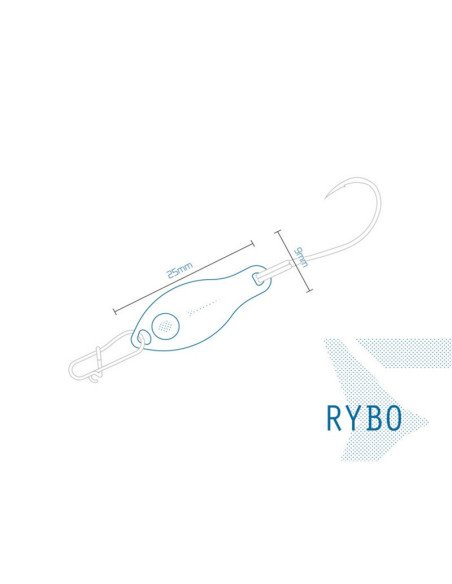 Delphin RYBO 0.5g 2,5cm NUCLEO Hook 8 Spoon Forellen Blinker Spinnköder Barschköder-Turn signals / spinning baits-JJ-Fishing