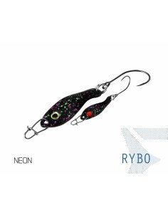 Delphin RYBO 0.5g 2,5cm NEON Hook 8 Spoon Forellen Blinker Spinnköder Barschköder-Turn signals / spinning baits-JJ-Fishing