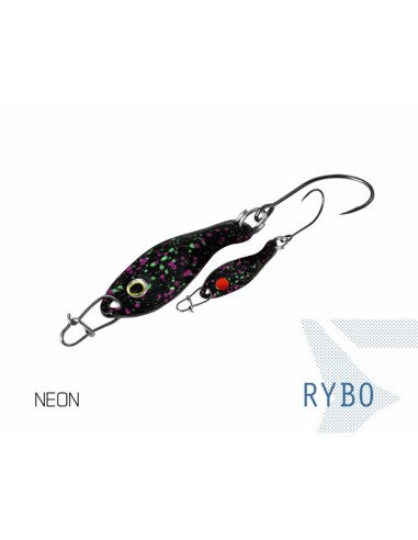 Delphin RYBO 0.5g 2,5cm NEON Hook 8 Spoon Forellen Blinker Spinnköder Barschköder-Blinker / Spinnköder-JJ-Fishing