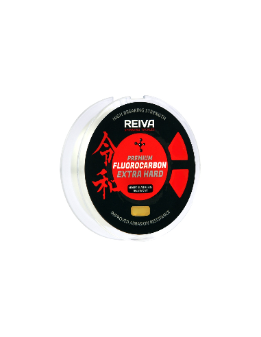 Reiva Fluorocarbon 0.35mm 50m Extra Hard Premium Leader Material-Endtackle-JJ-Fishing
