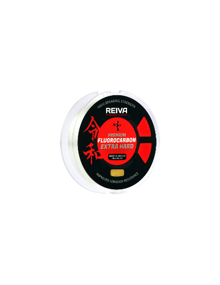 Reiva Fluorocarbon 0.35mm 50m Extra Hard Premium Leader Material-Endtackle-JJ-Fishing